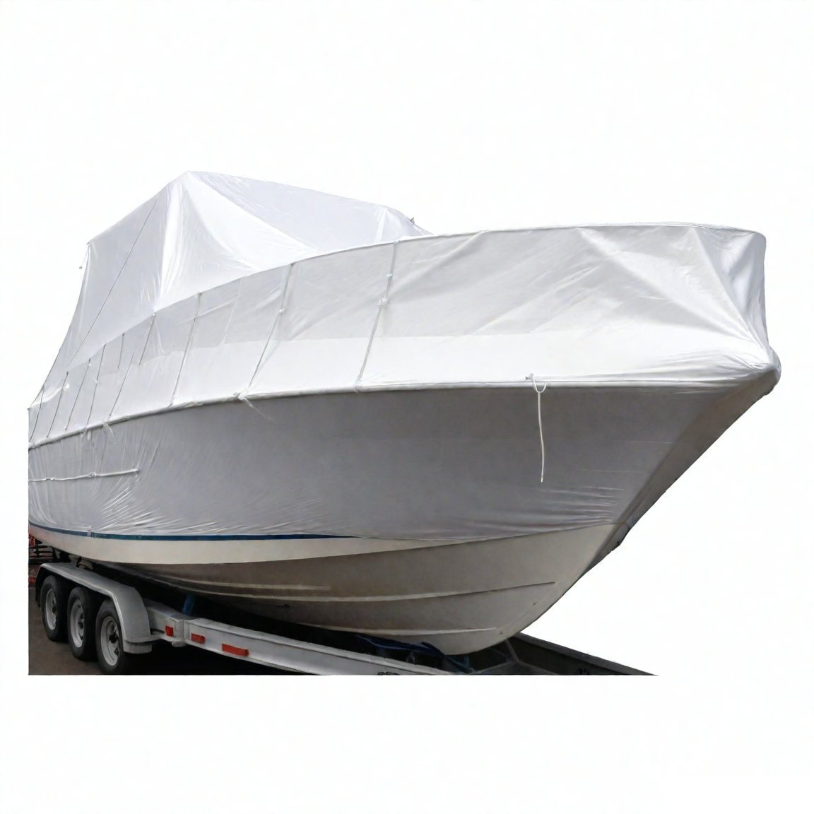 Factory Direct PE Shrinkable LDPE Building Safety Shrink Film Large Heat Flame Retardant Scaffold Cover for Boat Head